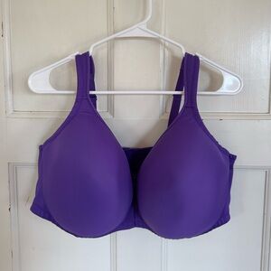 Comfort Choice purple wireless bra size 46DD
